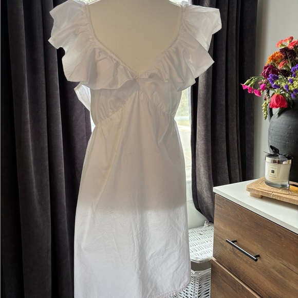 French Connection White Ruffle Dress - Picture 2 of 8